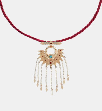 Collier cordon avec pendentif couronne ZALANA - Hipanema - Grenat