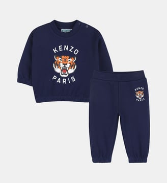 Ensemble sweat et pantalon - Kenzo Kids - Medieval blue