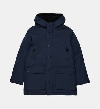 Veste rembourrée longue avec poches devant - Diesel Kids - Bleu marine