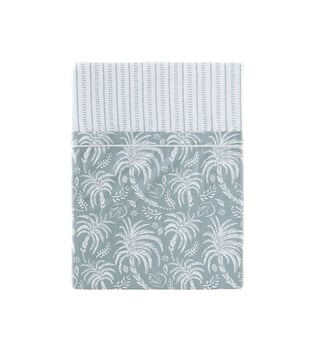 Drap plat imprimé en percale de coton, PALMA Essix