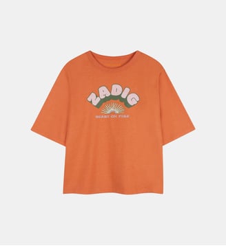 Tee-shirt manches courtes - Zadig&Voltaire Kids - Orange