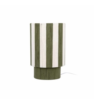 Lampe de Table Vienna Stripes - Vert - 22x22x35cm Leitmotiv