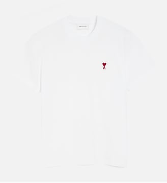 T-shirt Ami de Coeur Rouge unisexe - AMI Paris - Blanc