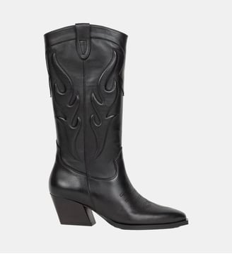 Bottes Raquel Cuir d Agneau - Bobbies - Noir