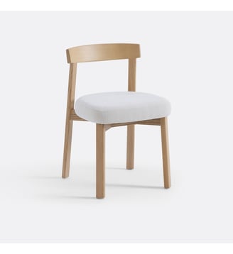 Chaise en frêne massif - La Redoute Interieurs - Écru