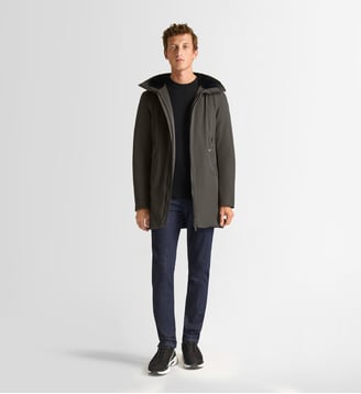 Manteau droit Gezi mi-long - Fusalp - Kaki