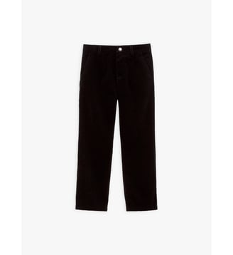 pantalon droit en velours côtelé - Agnès b. - Noir