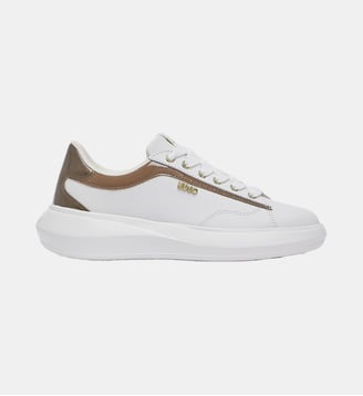 Baskets en cuir - Liu Jo - Blanc et havane