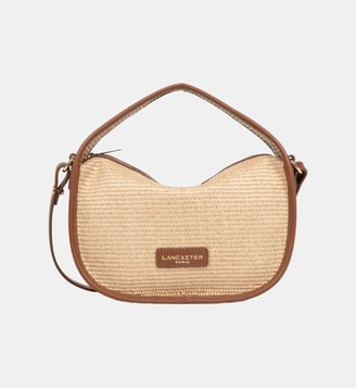 Sac à main Vanity zip osier  - Lancaster - Cognac