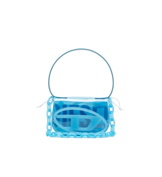 Sac besace pailleté, polido uni ou strass  - Diesel - Bleu