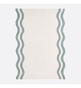 Tapis 100% laine - La Redoute Interieurs - Écru et céladon