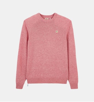 Pull Madani laine col rond - Serge Blanco - Rose