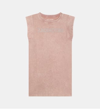 Robe de plage sans manches - Zadig&Voltaire Kids - Rose