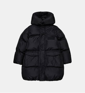 Longue veste matelassée avec poches - MM6 Maison Margiela - Noir