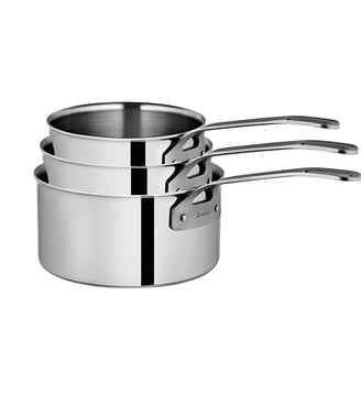 Ensemble 3 Casseroles 16/18/20 Cm - Expert - Degrenne - Gris