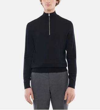 Pull à manches longues en laine - Fursac - Noir