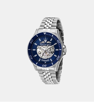 Montre automatique Sfida Bleu R8823140011 - Maserati - Argenté
