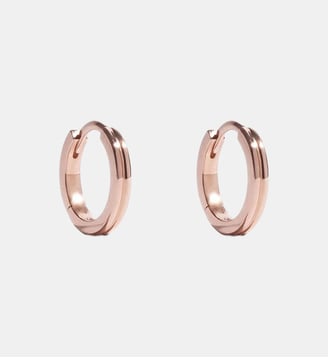 Boucles Anagramme double jonc. - JEM - Rose