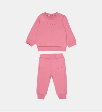 Ensemble de survêtements en polaire avec logo institutionnel - Marni - Orchidée rose