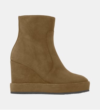 Bottines compensées en cuir BRISBANE - Castaner - Léopard