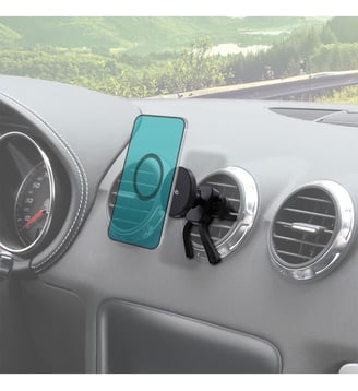 Support smartphone Support grille aération premium noir - TNB - Noir