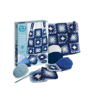 MON SAC EN PATCHWORK BLEU - Sentosphère - Multicolore