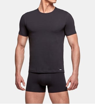 Maillot de corps en coton stretch - Impetus - Noir