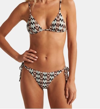Bas de bikini classique à nœud Valldemosa - Robin Collection - Multicolore