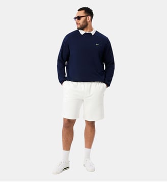 Short relaxed fit molleton - Lacoste - Blanc