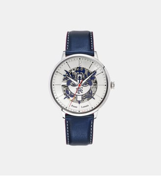 Montre automatique Élysée Argenté, Bleu 456D126 - Pierre Lannier - Argenté