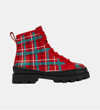 Bottines cuir Brutus Kids - Camper - Rouge