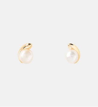 Boucle d'oreille Perla Doré AR01-E61-U - Pd Paola - Blanc et doré
