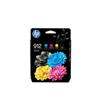 Cartouche d'encre 912 noir + 3 couleurs - HP - Noir