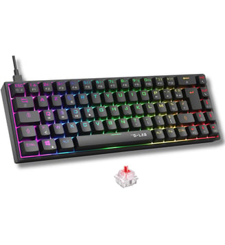 Clavier gamer KEYZ titanium - THE G-LAB - Noir