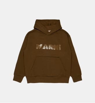 Sweat à capuche avec logo - Marni - Sable