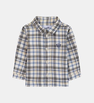 Chemise -  coton carreaux - Tartine Et Chocolat - Écru