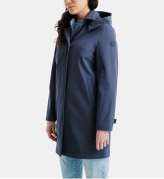 Imperméable à capuche amovible Corinthe - Jott - Marine