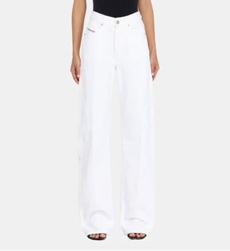 Regular Jeans High Waist 1971 D-Sent - Diesel - Blanc