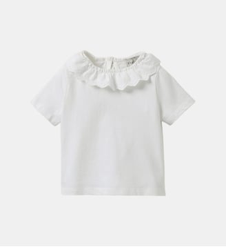 T-shirt col raffiné - Coton biologique - Cyrillus - Blanc doux