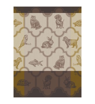 Torchon Nos acolytes - Le Jacquard Francais - Tortue