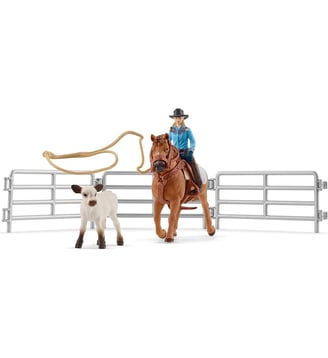 Equipe de Cowboy et leurs lassos - Schleich - Multicolore