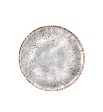Assiette dessert - Médard de Noblat - Gris texturé