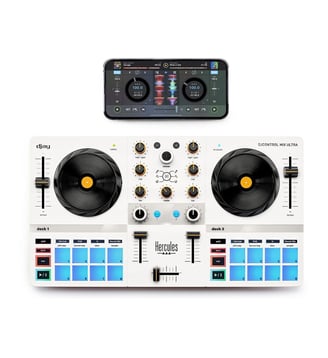 Table de mixage DJCONTROL MIX ULTRA - Hercules - Beige