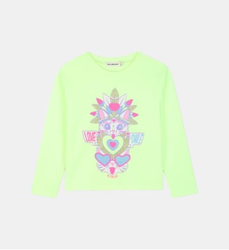 Tee-shirt manches longues - Billieblush - Green lemon
