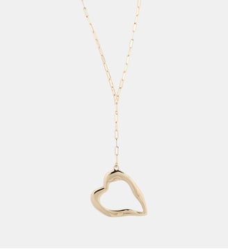Collier Y cœur irrégulier - Collection Recyclée - Balaboosté - Doré