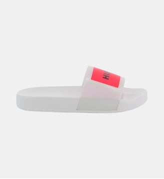 Claquettes avec badges - Hugo Kids - Blanc