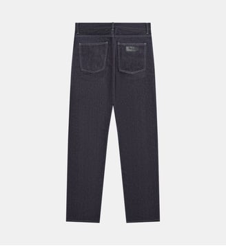 Jean's regular en coton - Agnès b. - Bleu denim