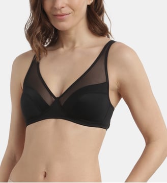 Soutien-gorge Emboîtant Sans Armature Non Paddé Generous Classique - Dim - Noir