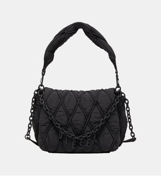 Charm-D-Sac à bandoulière en nylon matelassé - Diesel - Noir