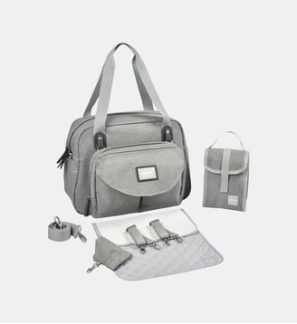 Sac Genève  II gris chiné - Beaba - Gris